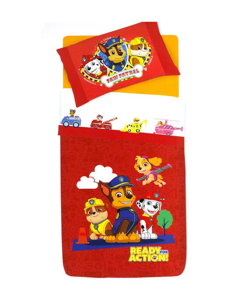 Housse De Couette parure PAW Patrol Gabel rouge
