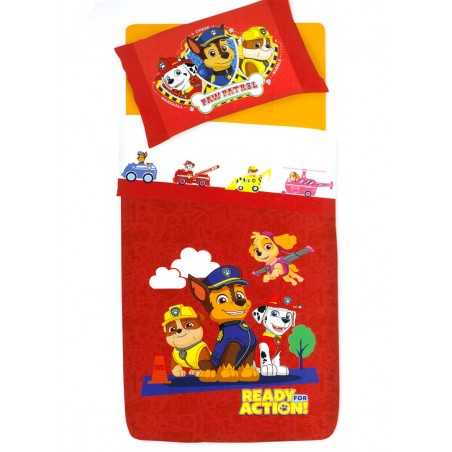 Funda nordica PAW Patrol rojo