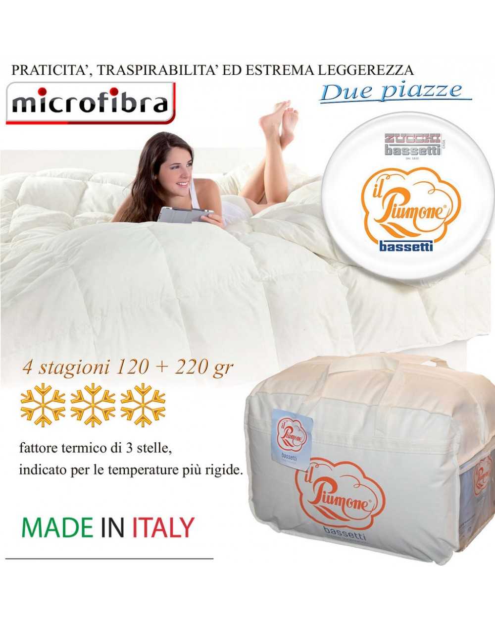 Édredon de Microfiber Bassetti 4 SAISONS