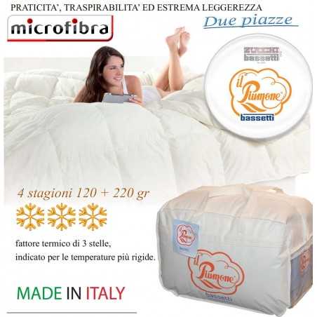4 JAHRESZEITEN-BETT EXTRA WARM Daunendecke in microfaser Il Piumone Bassetti