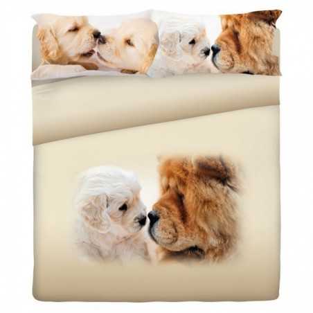 Parure de lit pour lit 130 cm Set Draps Doggy
