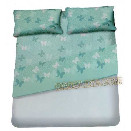 Garnitur Bettlaken "Sogni" Farbe Smeraldo einzelbett maße Caleffi