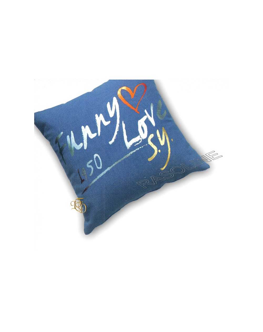 Cuscino Decorativo Sweet Years Funny Love Blu