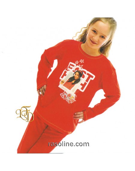 Pigiama GABRIELLA lungo rosso HSM Disney