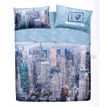 Double sheet set MANHATTAN BY BASSETTI - NATURA CITY