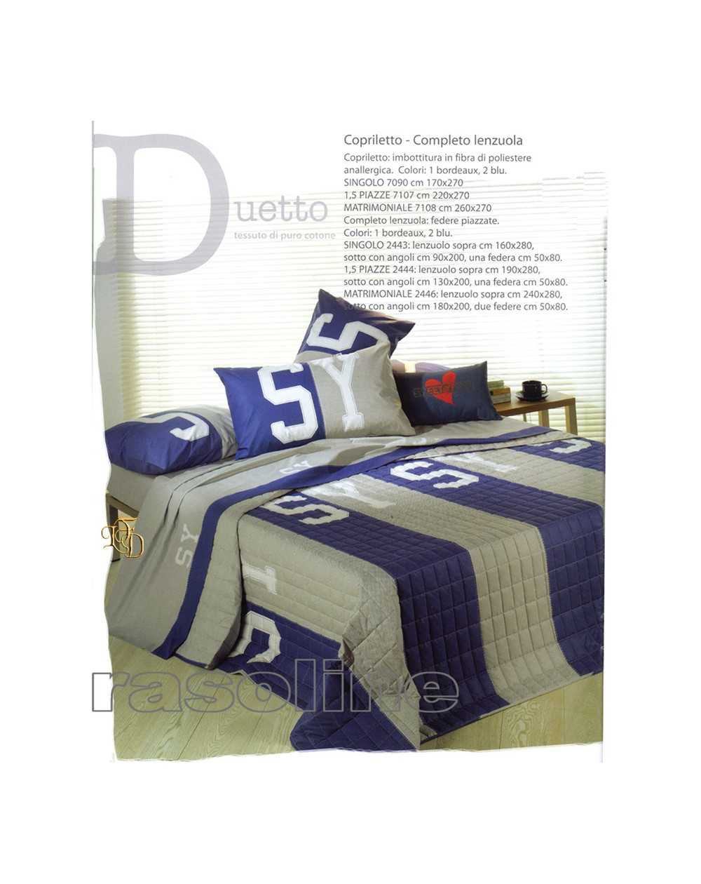 Bettüberwürfe gesteppte Double Face einzelbett maße Sweet Years Duetto