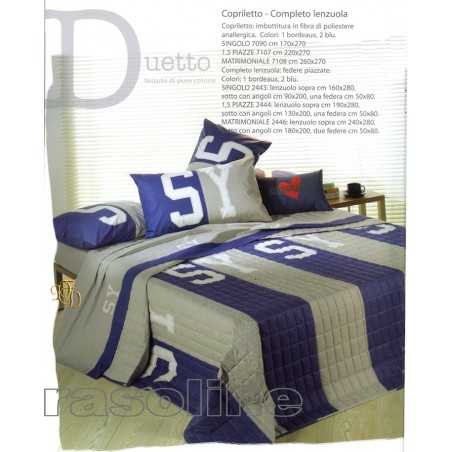 Copriletto Trapuntato Double Face Una Piazza Sweet Years Duetto