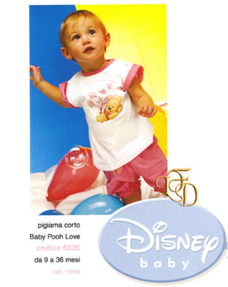 Schlafanzug WINNIE THE POOH LOVE 9 12 36 Monate DISNEY Farbe ROSA