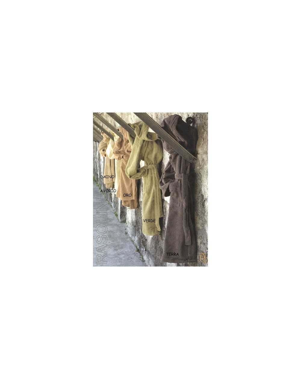 Bademäntel mit Kapuze "Naturae" Gabel Baumwolle Watte