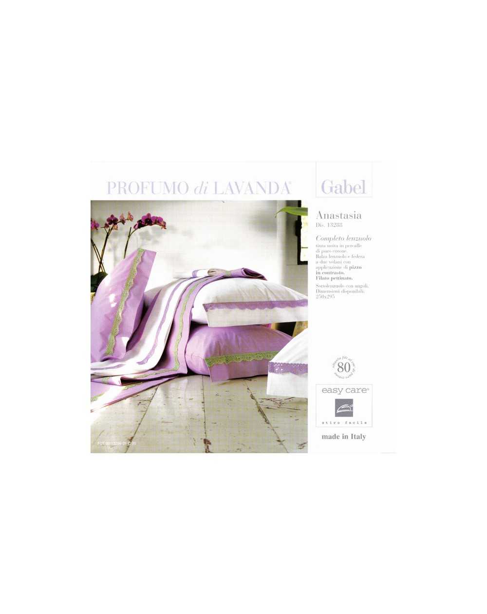 Garnitur Bettlaken doppelbett Anastasia Lila Gabel - Profumo Lavanda