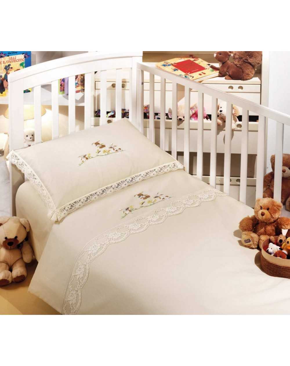 Garnitur Bettbezug Baby Babybett Cucciolo Neugeborene