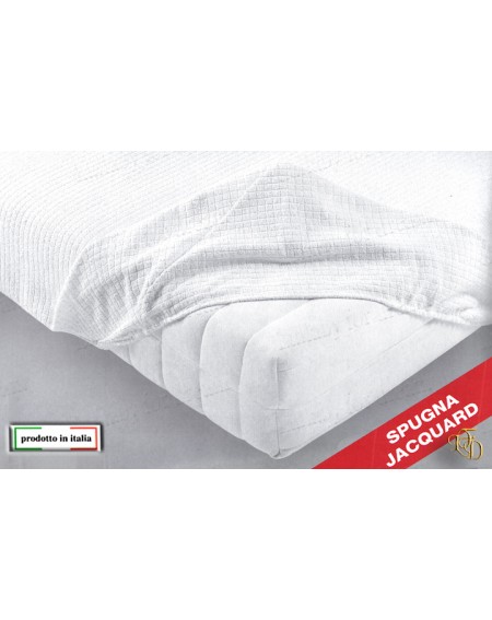 Lettino Coprimaterasso In Spugna Fodera Jacquard Baby
