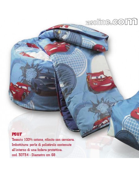 Cars Go Disney Caleffi Cm 68 Cotton Pouf