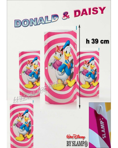 LAMPADA APPLIQUE "DONALD & DAISY" DISNEY ORIGINALE SLAMP
