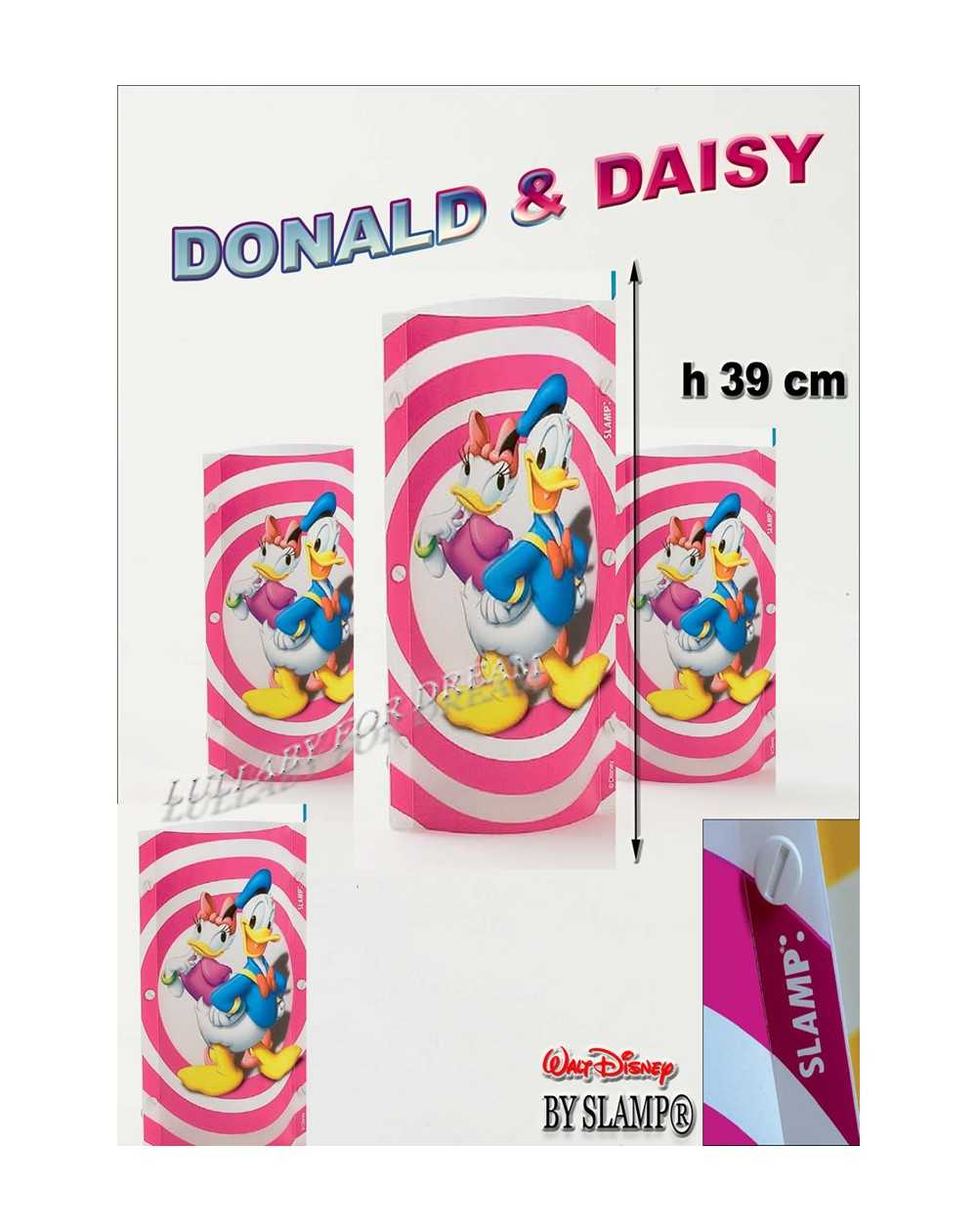 Lampada Applique "Donald & Daisy" Disney Originale Slamp