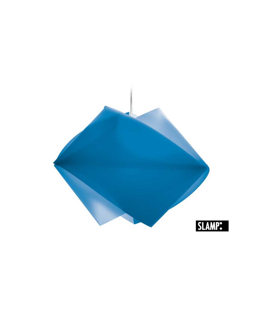 Lampadario Lampada A Sospensione Gemmy Azzurro Slamp