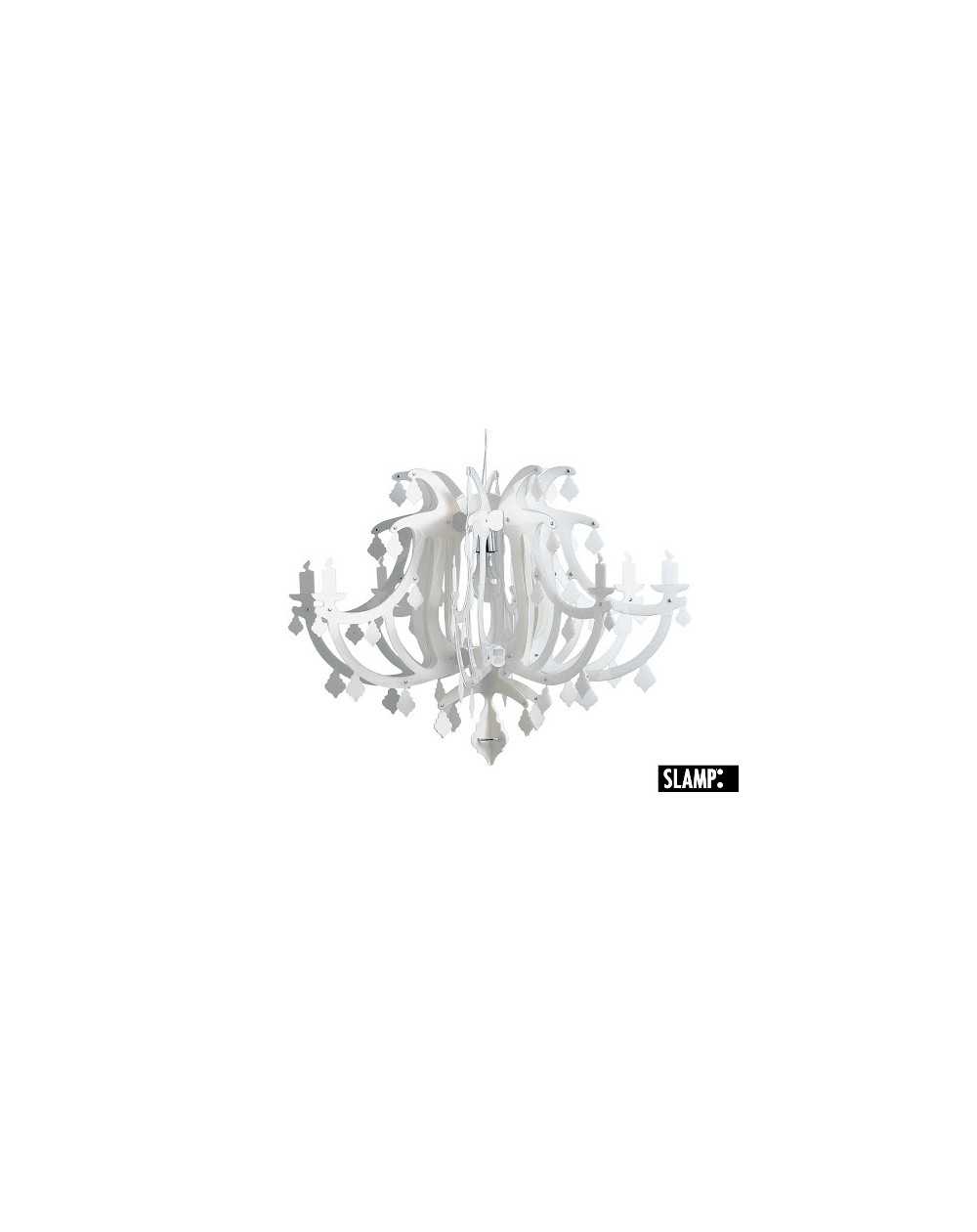 Lampadario Lampada A Sospensione Ginetta Colore Bianco Slamp