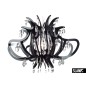 Lampe a suspension Lillibet Slamp NOIR avec 56 cristaux