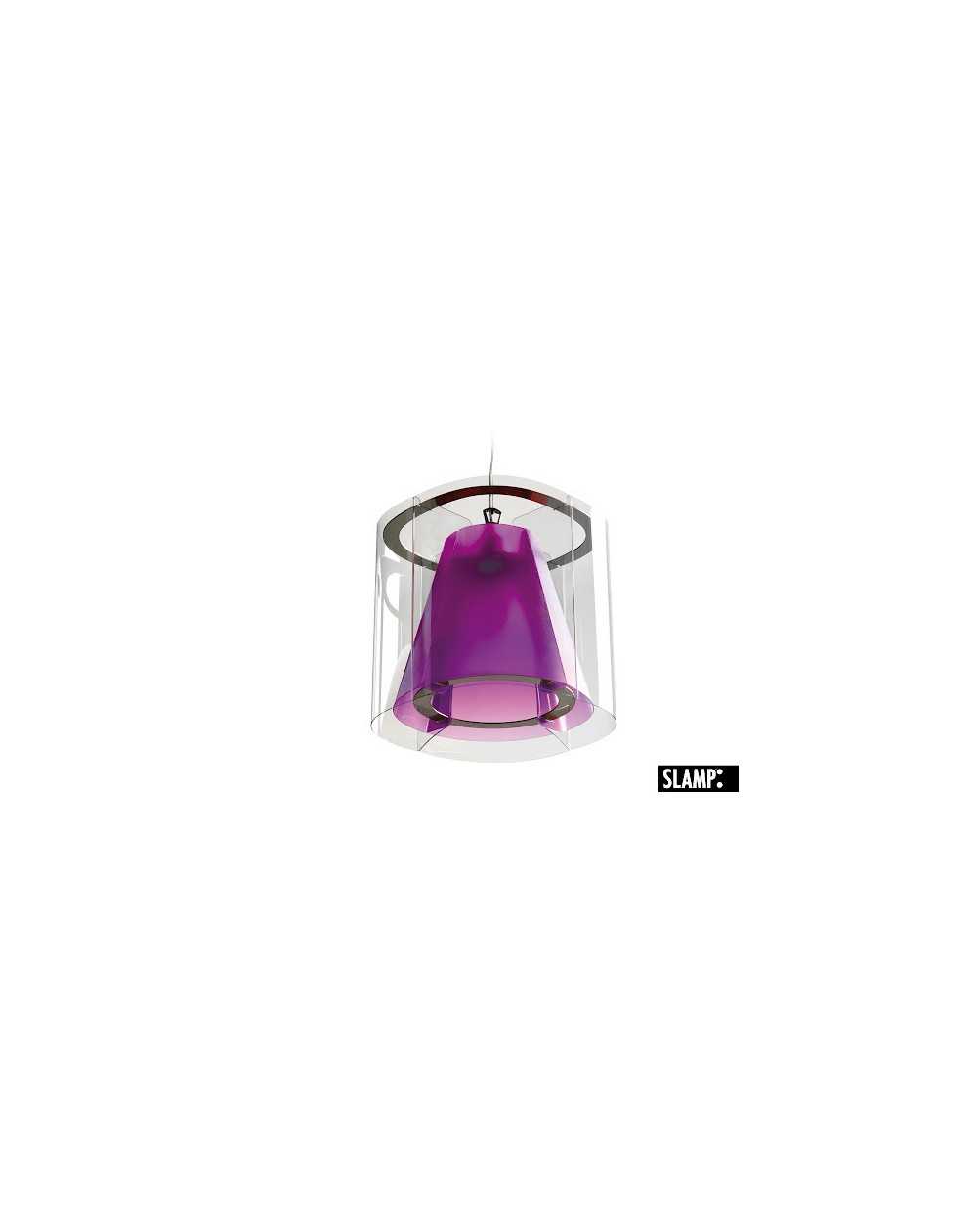 Lampadario Lampada A Sospensione New Harris Slamp Colore Viola