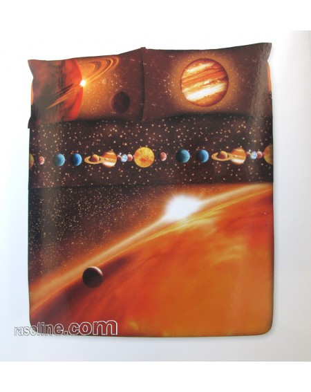 SHEET SET SUPER KING SIZE BED COMPLETO LENZUOLO-COPRILETTO " SPACE "