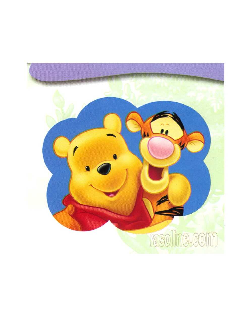 Tappeto Scendiletto Winnie The Pooh e Tigro 50x80 Azzurro Blu Disney antiscivolo 