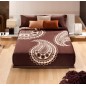 Coperta Copriletto Matrimoniale Oceanis Colore Marrone