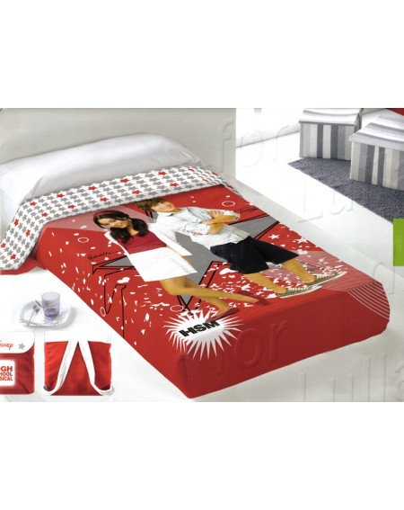 Bettüberwürfe gesteppte High School Musical Baumwolle 100%