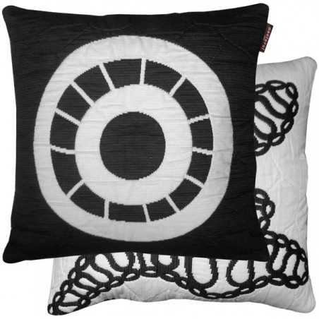 COPRICUSCINO "ATICA" Double face nero - grigio chiaro