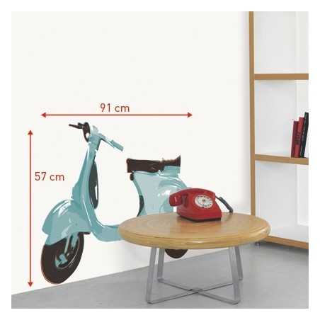 Wandsticker Homestickers® Collector Vespa 91 X 57 Cm