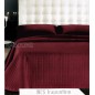 Bettüberwürfe gesteppte doppelbett Satin Baumwolle Bordeaux " Ines "