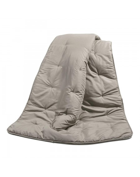 Plaid Kim double face noisette