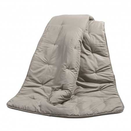 Plaid Kim double face noisette