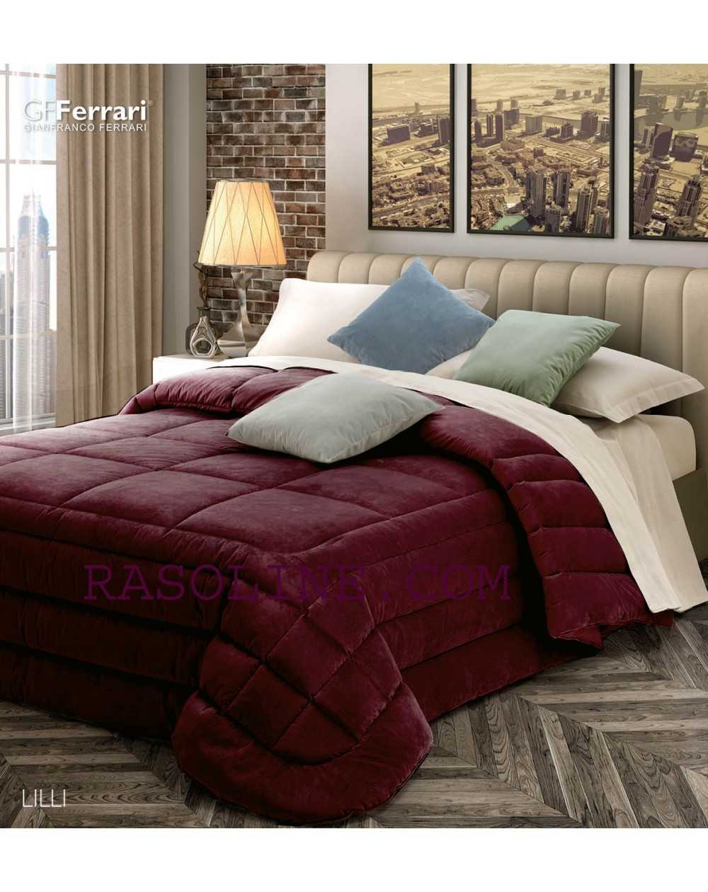 Winter Quilt Velvet Lilli Bordeaux
