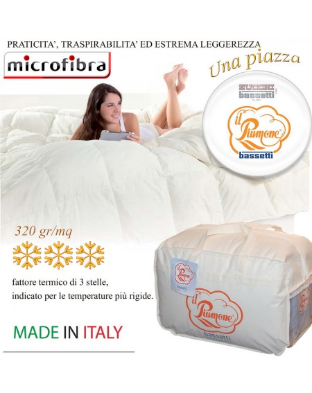 Édredon de Microfiber Bassetti lit 1 personne