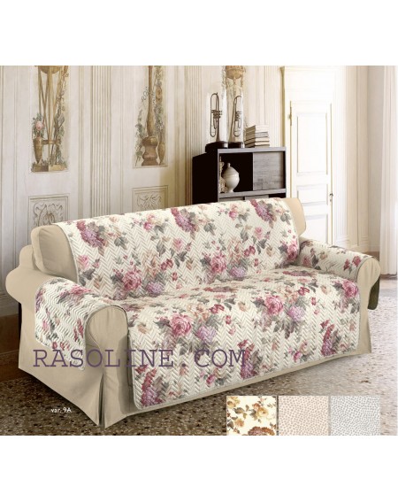 CUBRE SOFA Funda de sofá 2 plazas 120x210 cm MADE IN ITALY- ROSA ANTICO