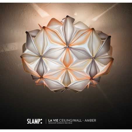 Lampada da parete o soffitto Applique La Vie Amber SLAMP