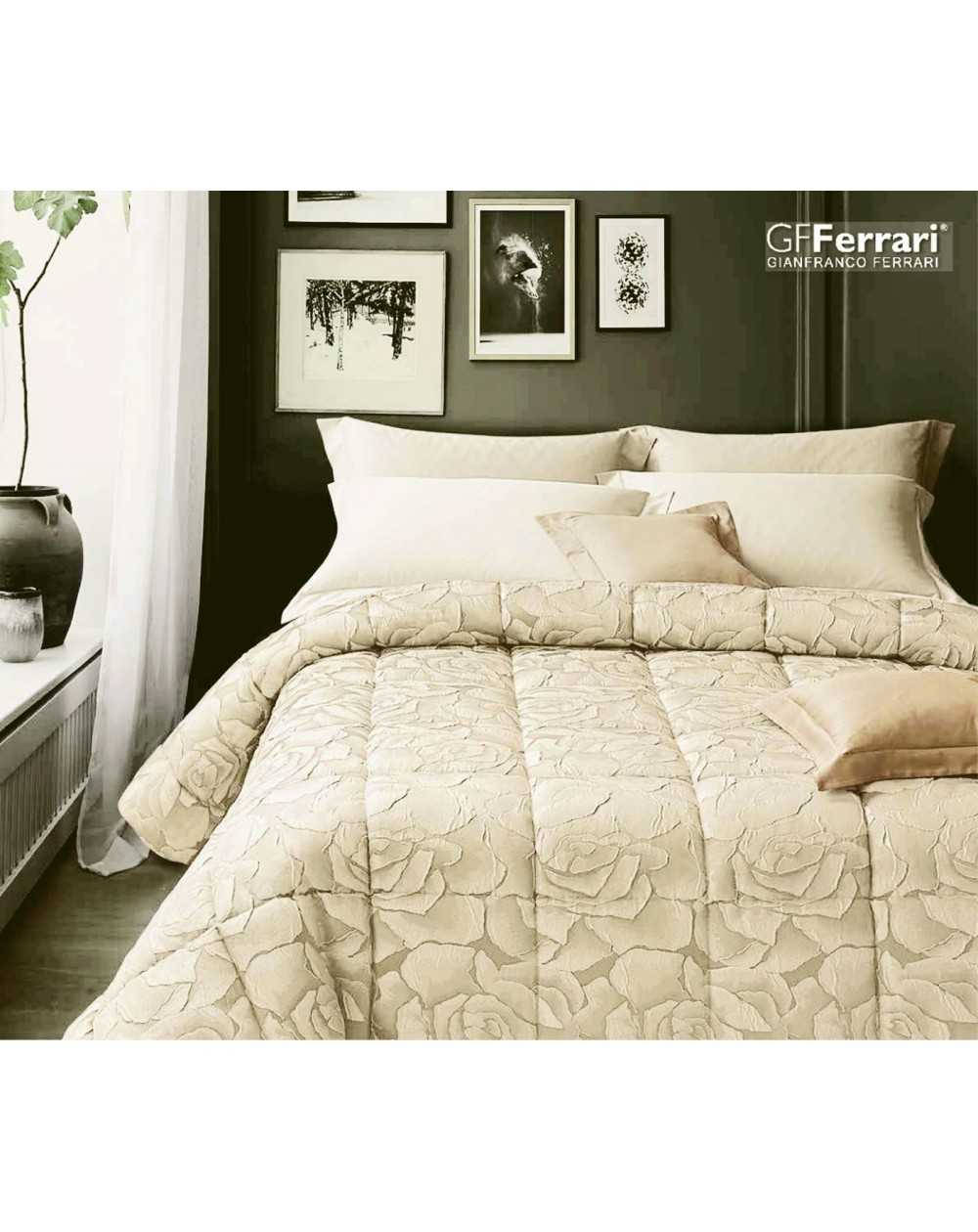 Flower Winter Double Quilt In Jacquard Satin