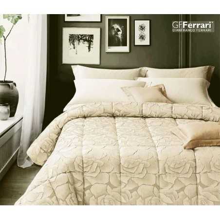 Flower Winter Double Quilt In Jacquard Satin