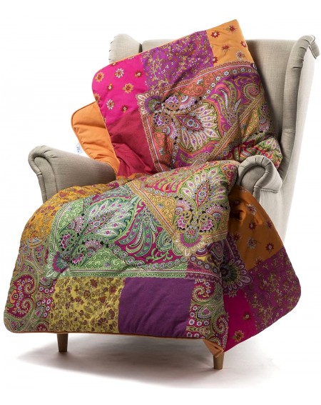 Tartán plaid Scaldotto Bohemian Coral