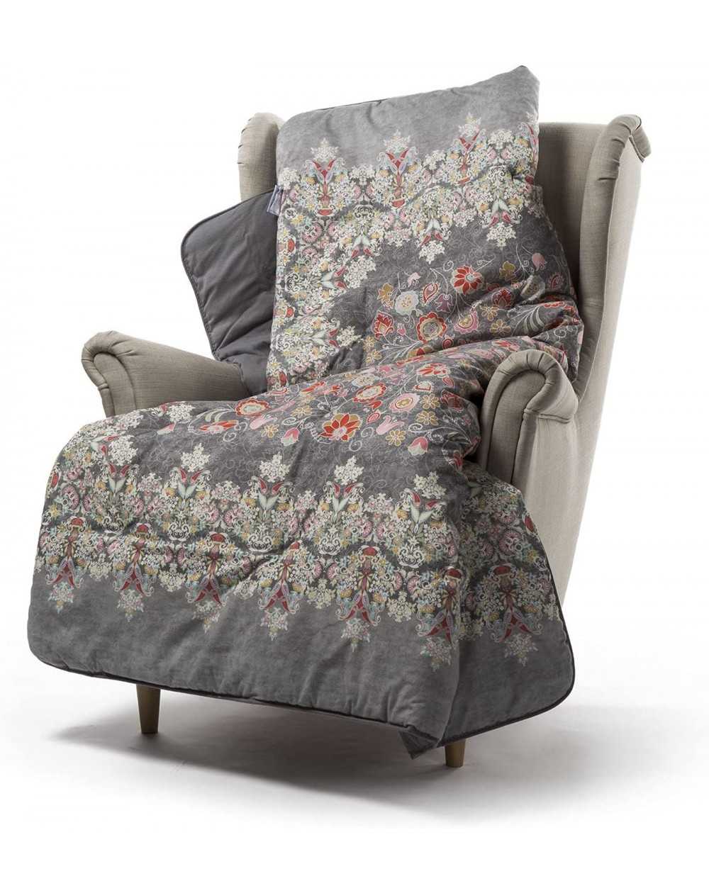 Plaid Scaldotto Shamal Gris Made in Italy