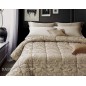 Couette d'hiver pour lit double Flower Taupe Jacquard Satin