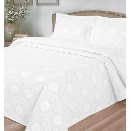 Couvre-lit Double Jacquard "Margherita" Blanche GF Ferrari