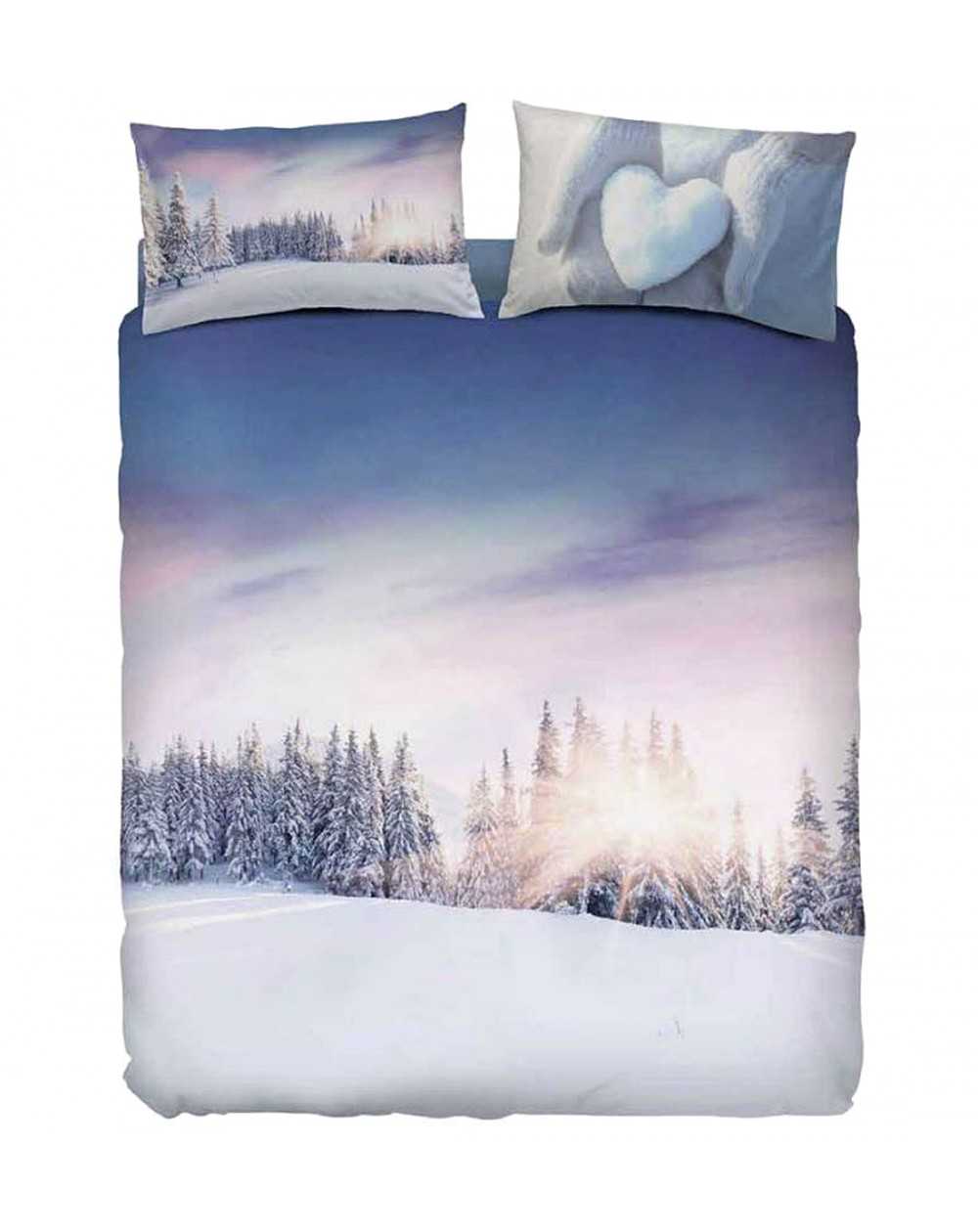 Copripiumino per Letto Matrimoniale Frozen sunset Bassetti
