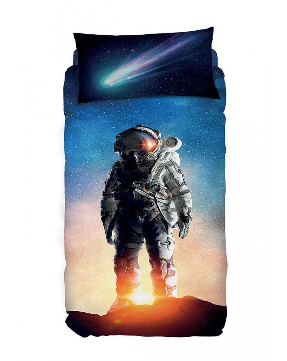 Parure de lit 1 personne Housse de couette Space Bassetti