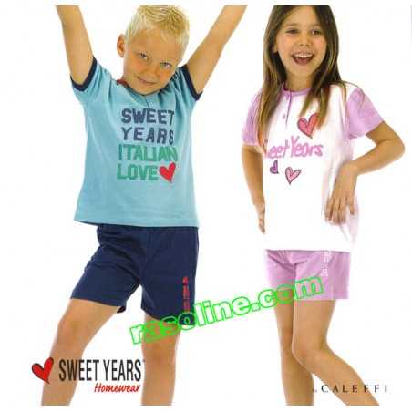 Pigiama corto Tuta Bambino SWEET YEARS da 3 a 14 anni