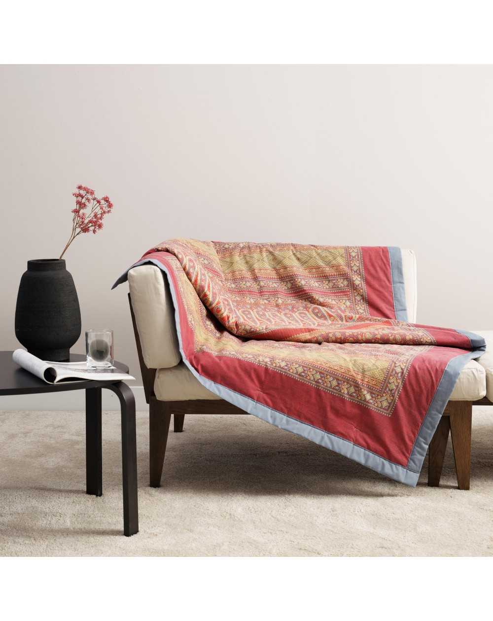 Plaid en coton avec garnissage 35X190 cm GRANFOULARD BASSETTI Piazza Ducale