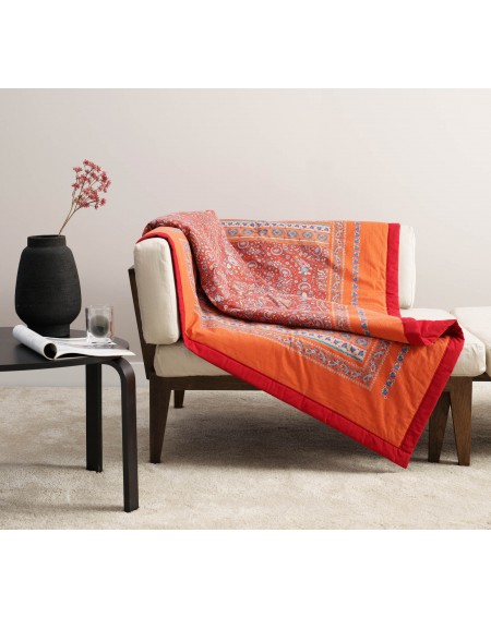 Plaid en coton avec garnissage 35X190 cm GRANFOULARD BASSETTI Piazza Di Spagna