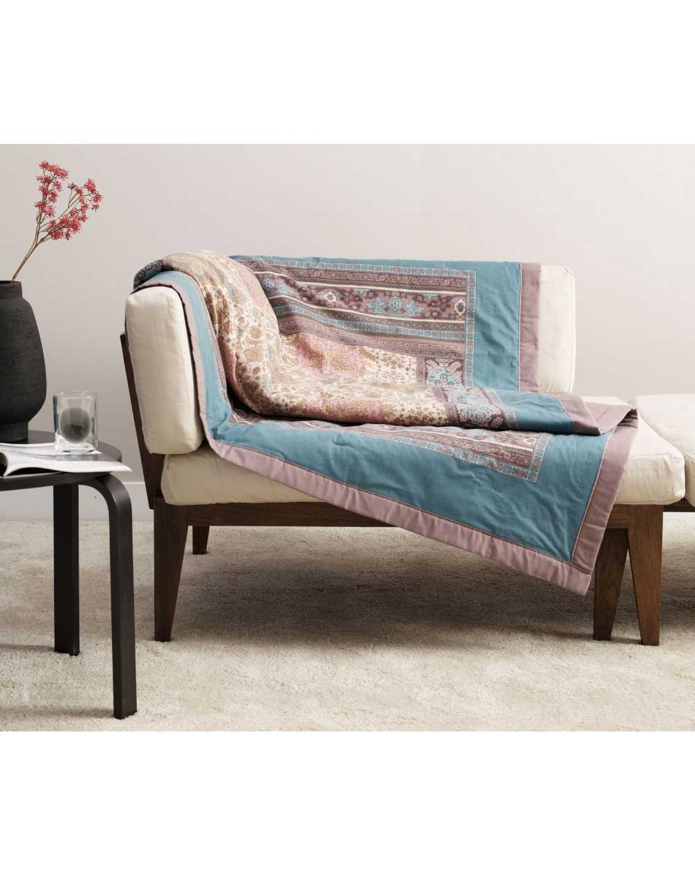 Plaid en coton avec garnissage 35X190 cm GRANFOULARD BASSETTI Piazza San Marco col.41