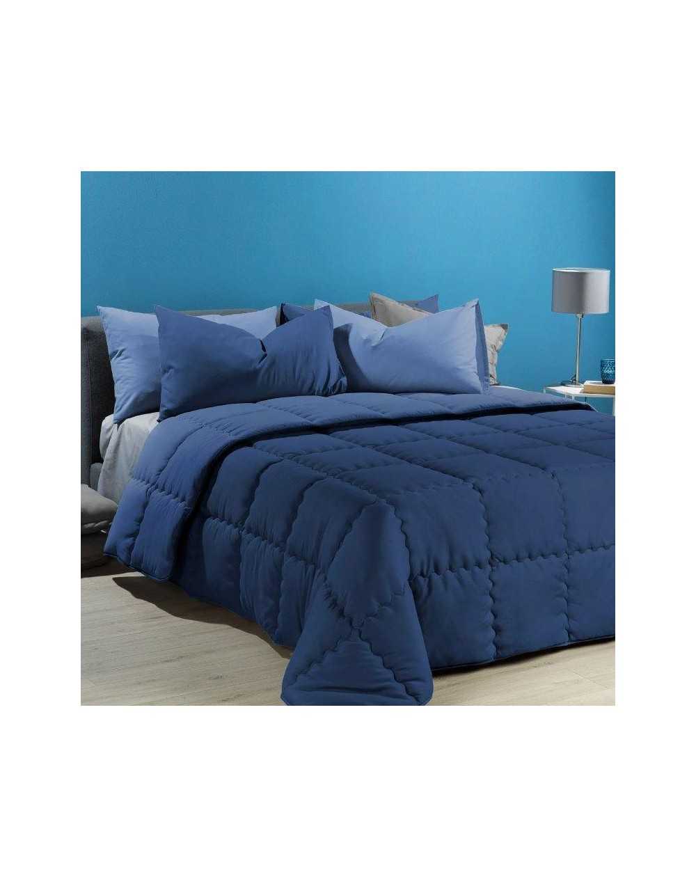 Steppdecke Modern Double face blau Caleffi 260x260cm