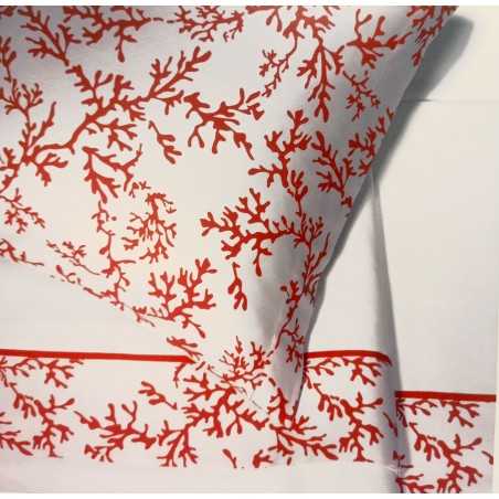 Juego de sábanas dobles de percal puro de algodón Caraibico